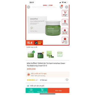 Kem dưỡng Innisfree