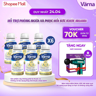 Combo 6 lốc 6 chai sữa bột pha sẵn Värna Complete (36 chai x 237ml) - Phòng ngừa & Phục hồi nhanh - Varna