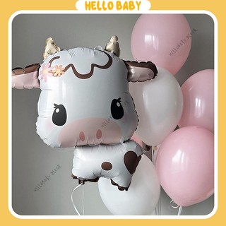 Bóng hình chú bò sữa cute trang trí sinh nhật - decor nhà cửa - đồ chơi cho bé