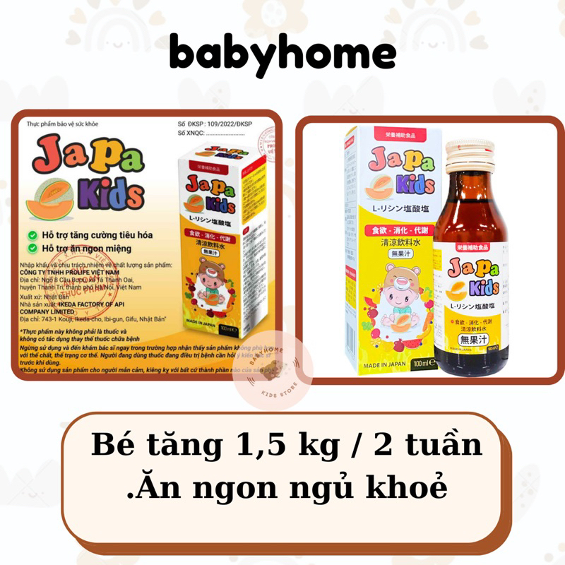 Japa Kids Hỗ Trợ Tăng Cường Tiêu hóa Giúp Ăn Ngon Miệng date 1/26 [CÓ VIDEO HUỚNG DẪN CHECK CHÍNH HÃNG]