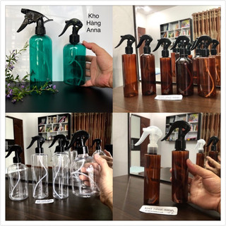 BÌNH XỊT CỒN PHUN SƯƠNG , chai đựng nước xịt khuẩn - Bình xịt tóc, xịt tưới cây- vỏ chai nâu xịt kính có khoá
