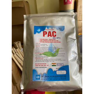 PAC làm trong. hạ phèn. 1kg lắng tụ cho ao tôm, hay ao quãng canh