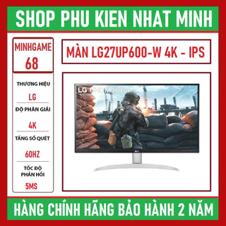 Màn hình máy tính lg 27up600-w 27 inch uhd - 4k - ips - 60hz màn trắng tinh tế chính hãng bh tại nhà 24 tháng