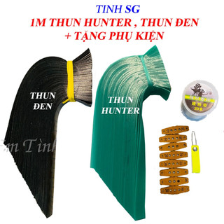 1M THUN Cao Su Đen Hoặc Hunter  CẮT THEO YÊU CẦU - TẶNG KÈM 10 DA, 1 CUỘN DÂY BUỘC, 1 RÚT THUN