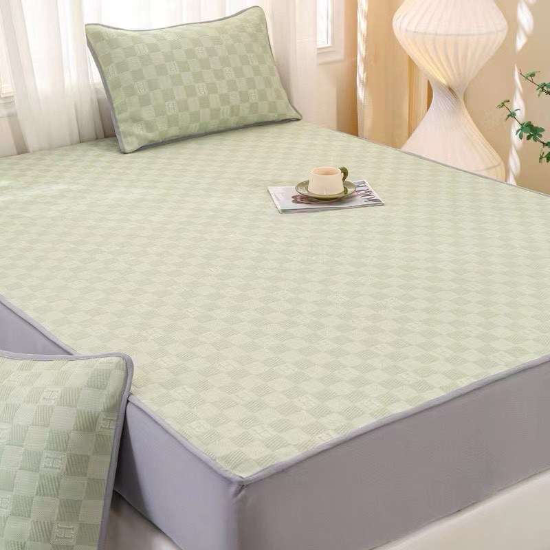 Chiếu Điều Hòa Hạt Mát Xa Sợi Băng Chất Liệu Mát Lạnh, chiếu lạnh Băng đậu nành