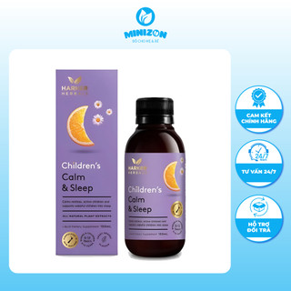 Siro thảo dược Harker tím giúp bé ngủ ngon Calm & Sleep 150ml cho trẻ từ sơ sinh