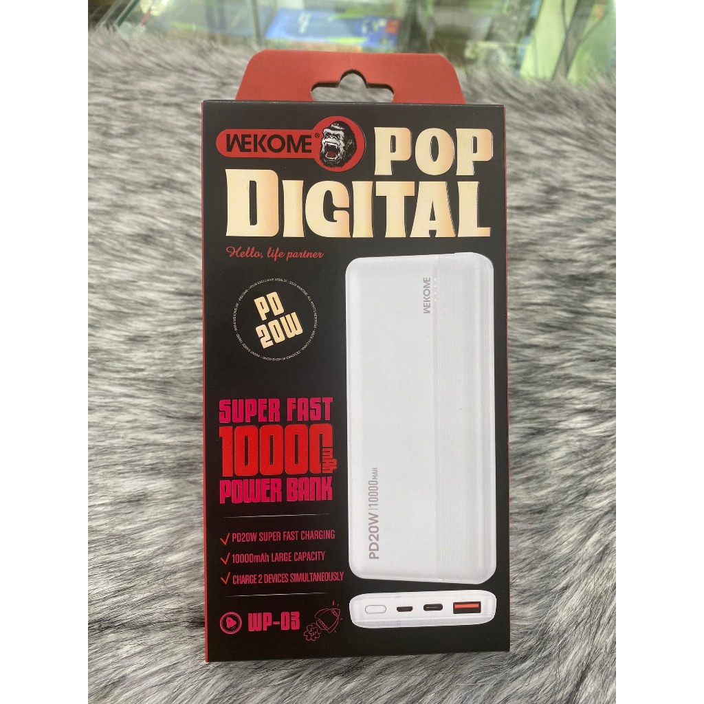 Sạc dự phòng WEKOME loại 10000MAH
