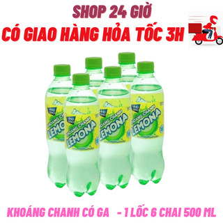 Vĩnh hảo nước khoáng chanh có ga - 1 lốc 6 chai