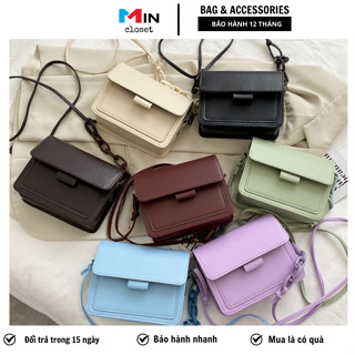 Túi xách nữ đeo chéo mini dây pha xích phong cách Hàn Quốc cá tính TD12