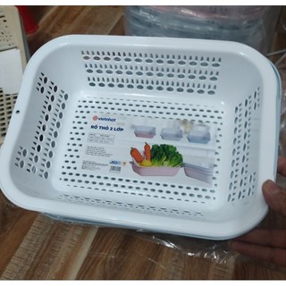 rổ 2 lớp nhựa việt nhật