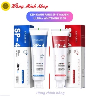 Kem Đánh Răng SP-4 Yayashi Ultra+ Whitening Cải Thiện Vết Ố Vàng Và Giúp Hơi Thở Thom Tho 120g