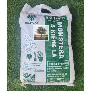 ĐẤT TRỒNG CÂY ĐÃ TRỘN SẴN CHUYÊN DÙNG CHO KIỂNG LÁ MONSTERA TROPICAL 10DM3 ( ~ 4KG )