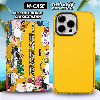 Ốp lưng iphone chống sốc m case vàng iphone 11 / 11 pro max / 13 / 13 pro max / 14 / 14 pro max mcase