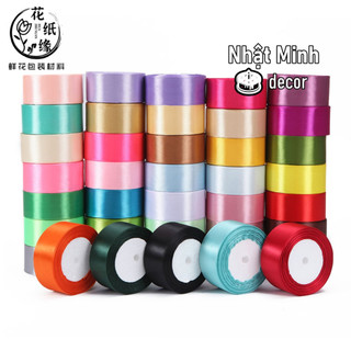 Cuộn 22met - Ruy băng lụa bản 4cm nhiều màu