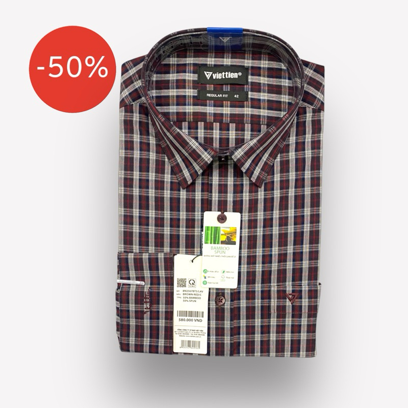 Áo sơ mi tay dài phom Regular Fit