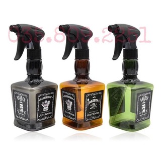 Bình xịt nước cắt tóc barber vuông 600ml - hvb052_giao màu ngẫu nhiên