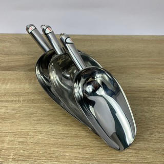 Vá xúc đá inox - muỗng xúc đá inox dày đẹp