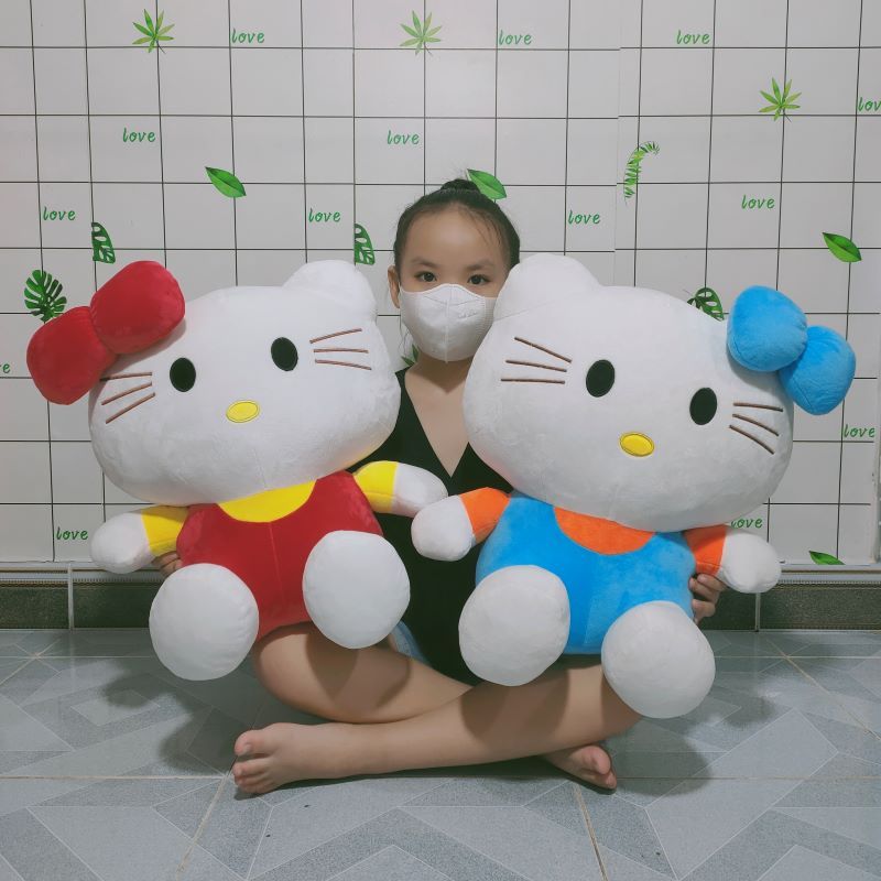 GẤU BÔNG MÈO HELLO KITTY 50CM