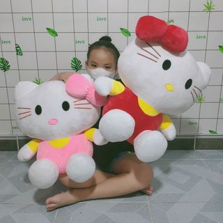 GẤU BÔNG MÈO HELLO KITTY 50CM