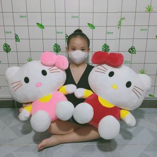 GẤU BÔNG MÈO HELLO KITTY 50CM