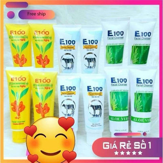 Sữa rửa mặt E100 sạch mụn cho da trắng sáng mềm mịn