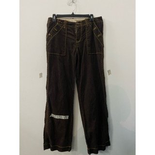 Quần nhung tăm 2hand màu đen ống suông ống loe shop còi unisex