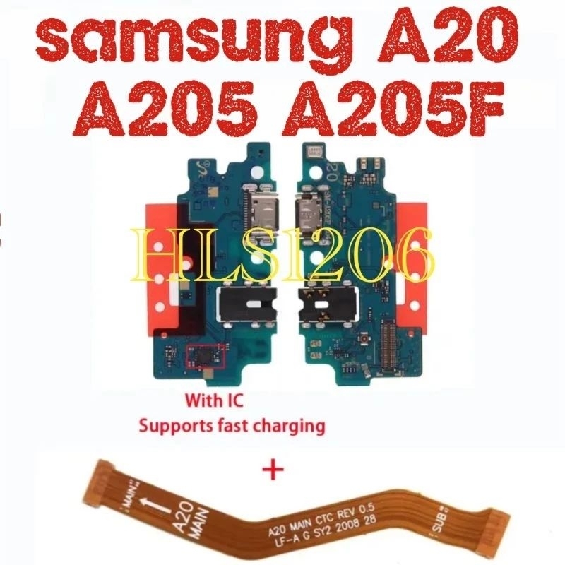 Cụm sạc Samsung A20 / Cụm chân sạc + Mic + Tai nghe Samsung A20