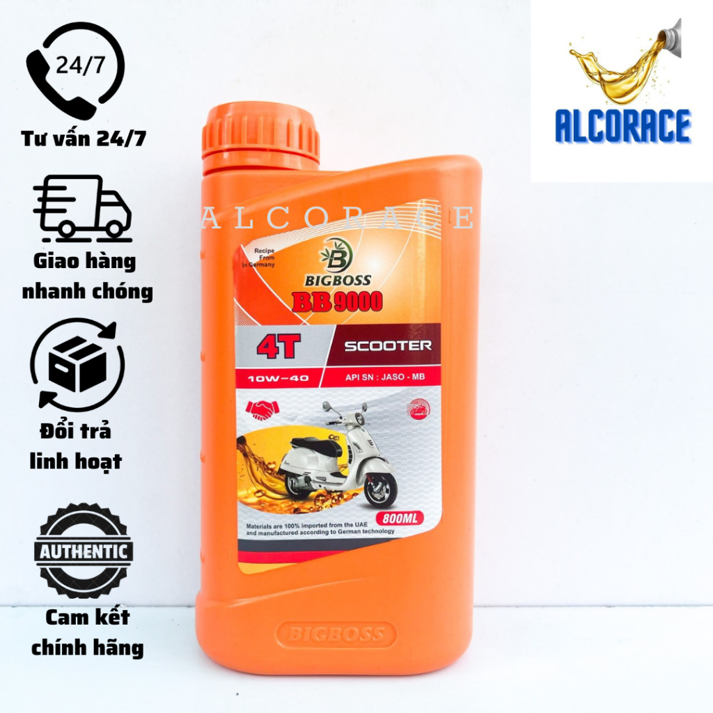 Nhớt xe ga BIGBOSS BB9000 10W40 - nhập khẩu UAE