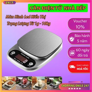 Cân tiểu ly điện tử 10kg - 0.1g, cân nhà bếp tiểu ly mini làm bánh, cân yến, cafe, hoa quả