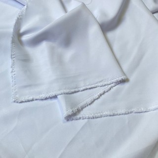 Vải lụa trắng lót lỗi - mỏng, mềm, rũ, không giãn - khổ 1m6 - dùng làm lót
