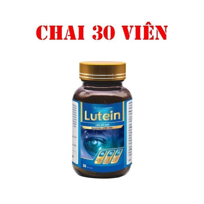Viên bổ mắt Lutein, DHA, kẽm, ginkgo biloba giúp tăng cường thị lực, giảm khô mắt, mờ mắt, mỏi mắt [Lutein (Chai)]