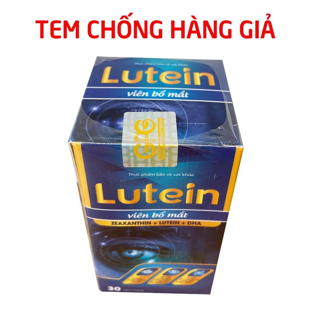 Viên bổ mắt Lutein, DHA, kẽm, ginkgo biloba giúp tăng cường thị lực, giảm khô mắt, mờ mắt, mỏi mắt [Lutein (Chai)]