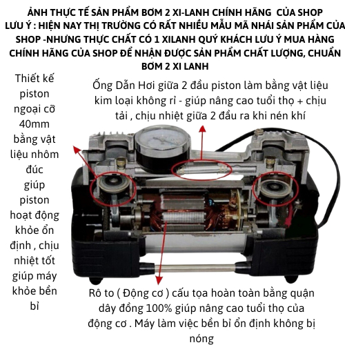 Bơm Lốp Ô Tô 2 Xi Lanh Xiaomi Air Compressor – Kèm Hộp Dụng Cụ Vá Lốp & Sửa Chữa Khẩn Cấp | BigBuy360 - bigbuy360.vn