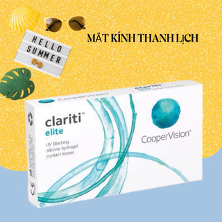 Kính áp tròng clariti elite không màu 1 tháng