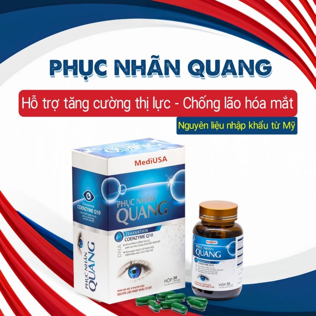 Viên Uống Bổ Mắt Phục Nhãn Quang đến từ thương hiệu MediUSA của Mỹ Chính Hãng Japa Kids
