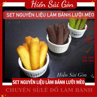Set nguyên liệu làm bánh lưỡi mèo đơn giản kèm hướng dẫn