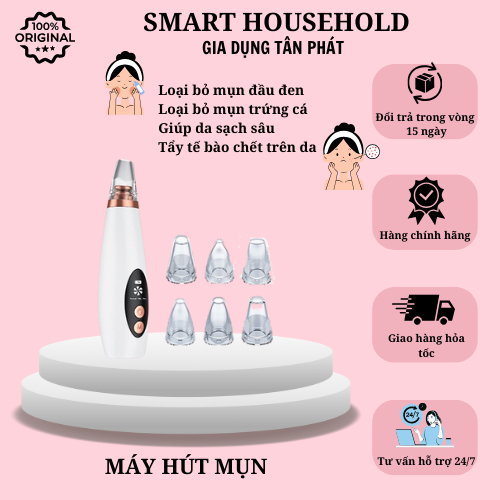 Máy hút mụn đầu đen cầm tay, hút mụn cám bã nhờn ,cây hút mụn spa mini -BH 12 tháng