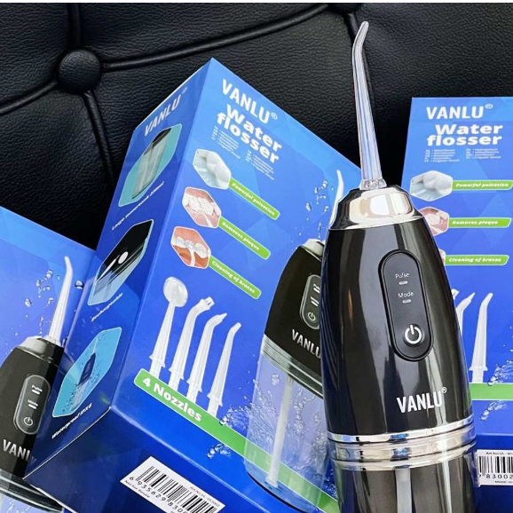 Máy Tăm Nước Cầm Tay Vanlu - Tăm Nước Vệ Sinh Răng Miệng Tiện Lợi Bản Quốc Tế
