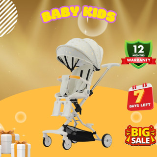Xe Đẩy Cho Bé Gấp Gọn, Xoay 360 độ, Ngả 3 Tư Thế, Gấp Gọn Nhanh, Dễ Dàng, Thuận Tiện Đi Di Lịch