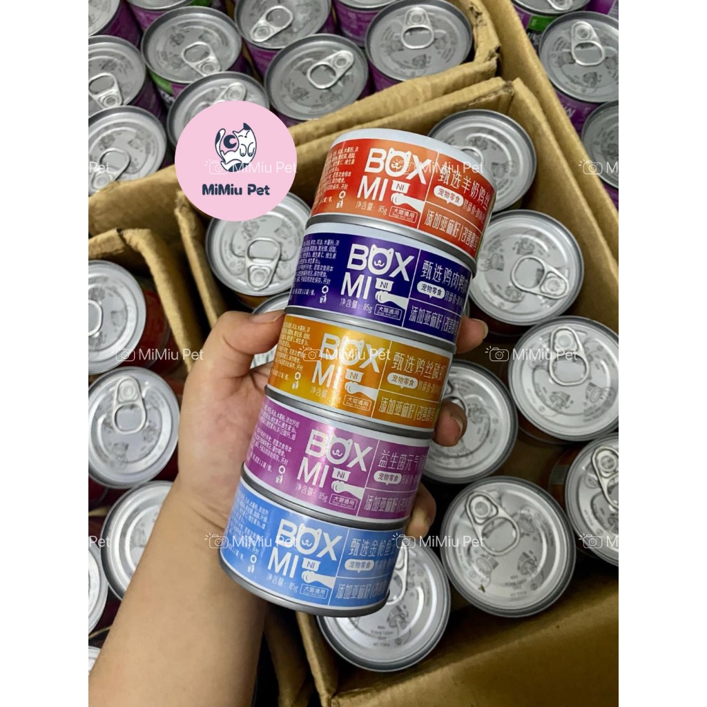 Combo 10 lon pate mèo BOX MI cao cấp 85g