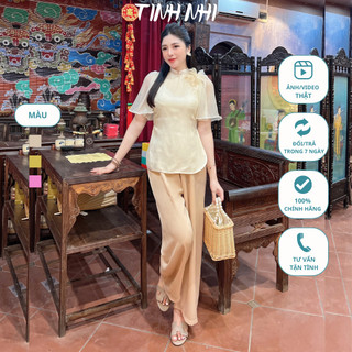 Đồ lam đi lễ voan tơ cánh tiên TINH NHI nhẹ nhàng thanh lịch PP111