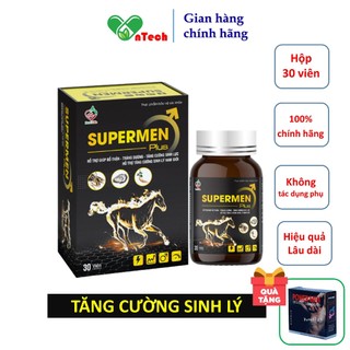 [XUẤT TINH SỚM] Tinh chất hàu biển SUPER MEN plus tăng cường sinh lý hỗ trợ điều trị xuất tinh sớm rối loạn cương dương
