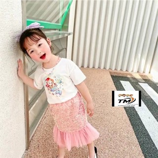 SÉT ÁO KÈM CV ĐUÔI CÁ LẤP LÁNH CHO BÉ