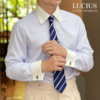 Áo Sơ Mi Nam Winchester Cao Cấp LUCIUS, Cổ Forward Point Sang Trọng, Cổ Tay French Cuff, Regular fit