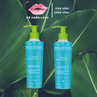 Sữa rửa mặt cho da dầu mụn Bioderma Gel Moussant 200ml
