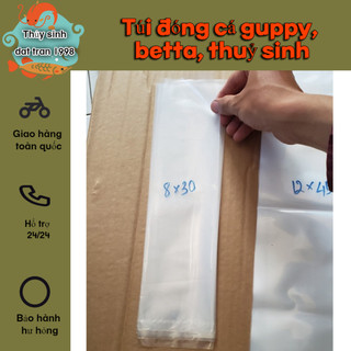 Túi đóng cá guppy, betta, thuỷ sinh ( 100gr )