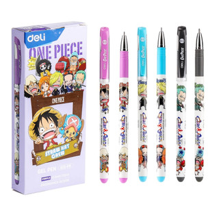   TẶNG 02 RUỘT G36  Hộp 12 bút gel Deli G13 One Piece - Vua Hải Tặc nét 0.5mm - nhanh khô lâu hết mực viết đều nét 