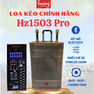  Loa kéo bluetooth ONTEKCO Hozing1503 PROMAX - Bass 40CM 3 đường tiếng kèm 2 micro không dây cao cấp hát karaoke gia đình 