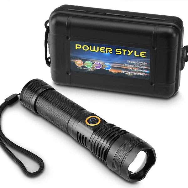 Đèn Pin Cầm Tay XHP50 Siêu Sáng Chống Nước - Đèn Pin Chiếu Xa 5 Chế Độ Pin Siêu Khỏe Tích Điện Dung Lượng Lớn