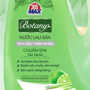 Nước lau sàn 365 max botany tinh dầu thiên nhiên sả chanh 3,9kg